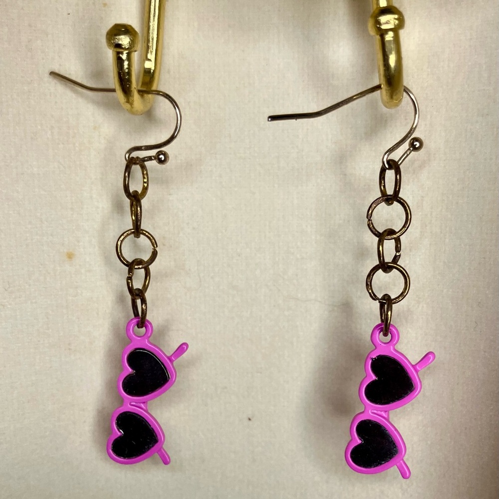 Small Barbie Sunglasses Charm Earrings